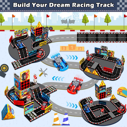 Magtribe™【Racing Car】Magnetic Building Blocks | 34 PCS | 3.0" | Tile