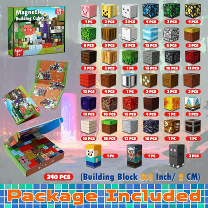 Magtribe™【Magic x Forest】Magnetic Building Blocks | 100-500 PCS | 0.8" | Adventure