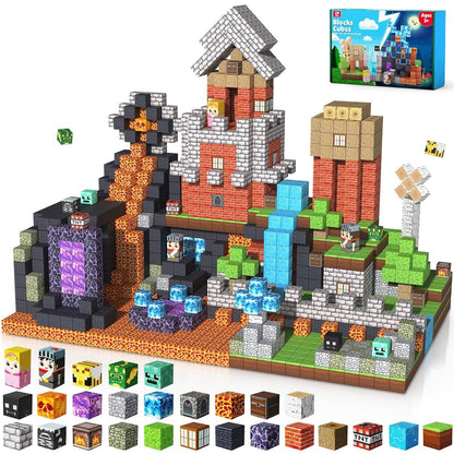 Magtribe™【Grass x Dark】Magnetic Building Blocks | 150 PCS | 0.8" | Adventure