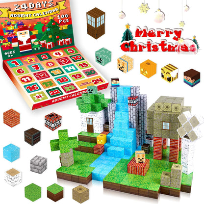 Magtribe™【Forest Life】Magnetic Building Blocks | 100 PCS | 0.8" | Calendar