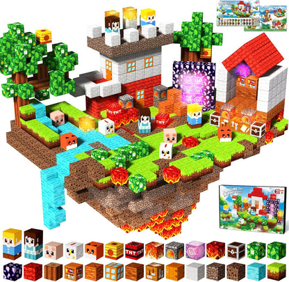 Magtribe™【Sky Island】Magnetic Building Blocks | 150 PCS | 0.8" | Glowing