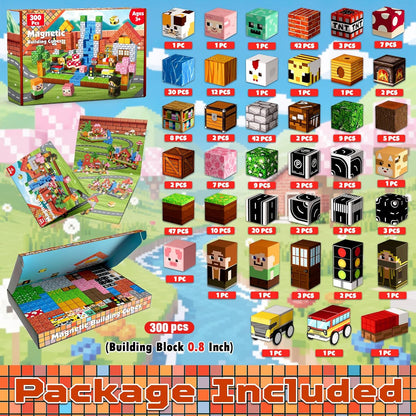 Magtribe™【Suburb City】Magnetic Building Blocks | 100-300 PCS | 0.8" | Village
