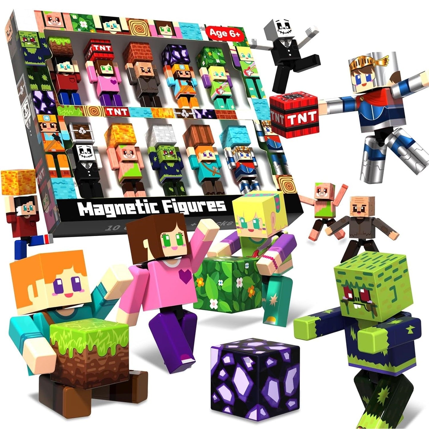 Magtribe™【Mini Nation】Magnetic Building Blocks | 10 PCS | 2.25" | Littleman