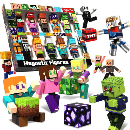 Magtribe™【Mini Nation】Magnetic Building Blocks | 10 PCS | 2.25" | Littleman