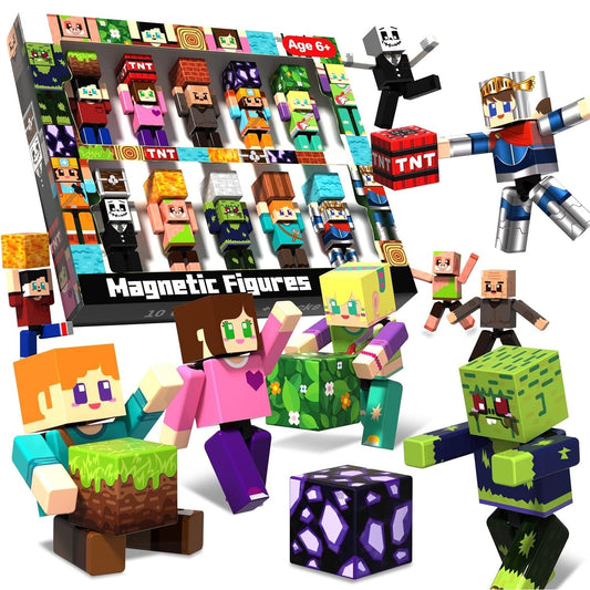 Magtribe™【Mini Nation】Magnetic Building Blocks | 10 PCS | 2.25" | Littleman