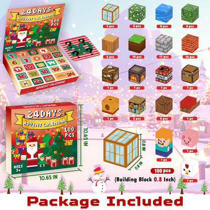 Magtribe™【Grassland Fun】Magnetic Building Blocks | 100 PCS | 0.8" | Calendar