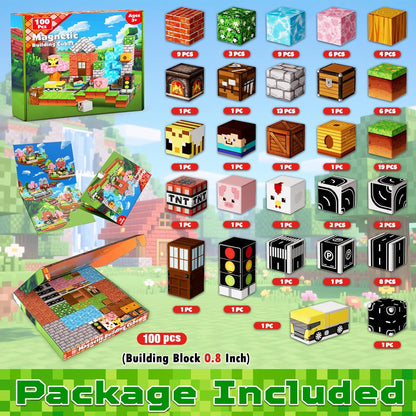 Magtribe™【Suburb City】Magnetic Building Blocks | 100-300 PCS | 0.8" | Village