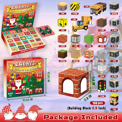 Magtribe™【Town Construction】Magnetic Building Blocks | 100 PCS | 0.8" | Calendar