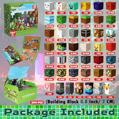 Magtribe™【Magic x Forest】Magnetic Building Blocks | 500 PCS | 0.8" | Adventure