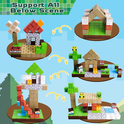 Magtribe™【Forest Life】Magnetic Building Blocks | 100 PCS | 0.8" | Calendar