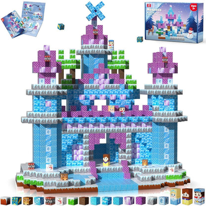 Magtribe™【Frost Zone】Magnetic Building Blocks | 100-150 PCS | 0.8" | Village
