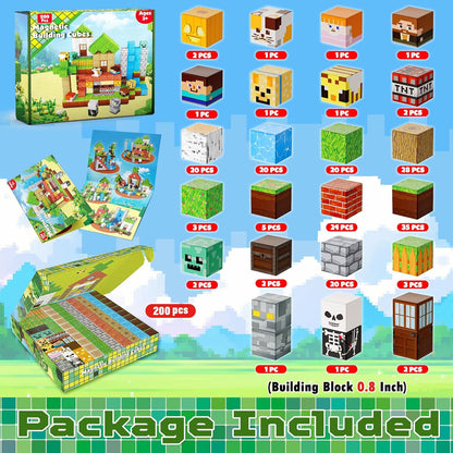 Magtribe™【Forest Life】Magnetic Building Blocks | 100-300 PCS | 0.8" | Village