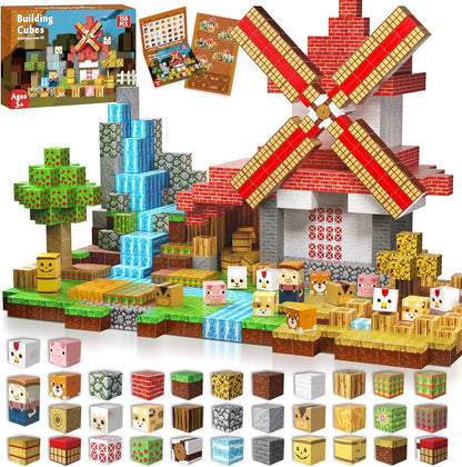 Magtribe™【Rural Farm】Magnetic Building Blocks | 120-150 PCS | 0.8" | Village