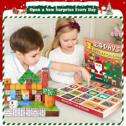 Magtribe™【Grassland Fun】Magnetic Building Blocks | 100 PCS | 0.8" | Calendar
