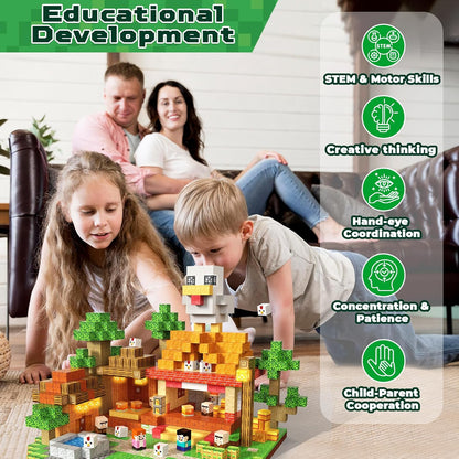Magtribe™【Chicken Store】Magnetic Building Blocks | 200 PCS | 0.8" | Glowing