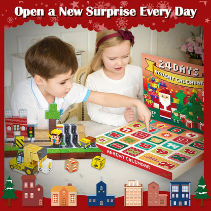 Magtribe™【Town Construction】Magnetic Building Blocks | 100 PCS | 0.8" | Calendar