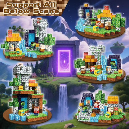 Magtribe™【Pixel World】Magnetic Building Blocks | 200 PCS | 0.8" | Adventure