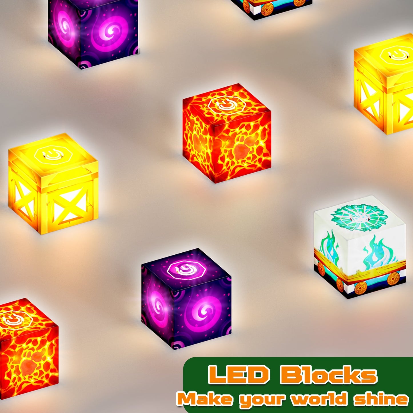 Magtribe™【Portal x Forest】Magnetic Building Blocks | 200 PCS | 0.8" | Glowing