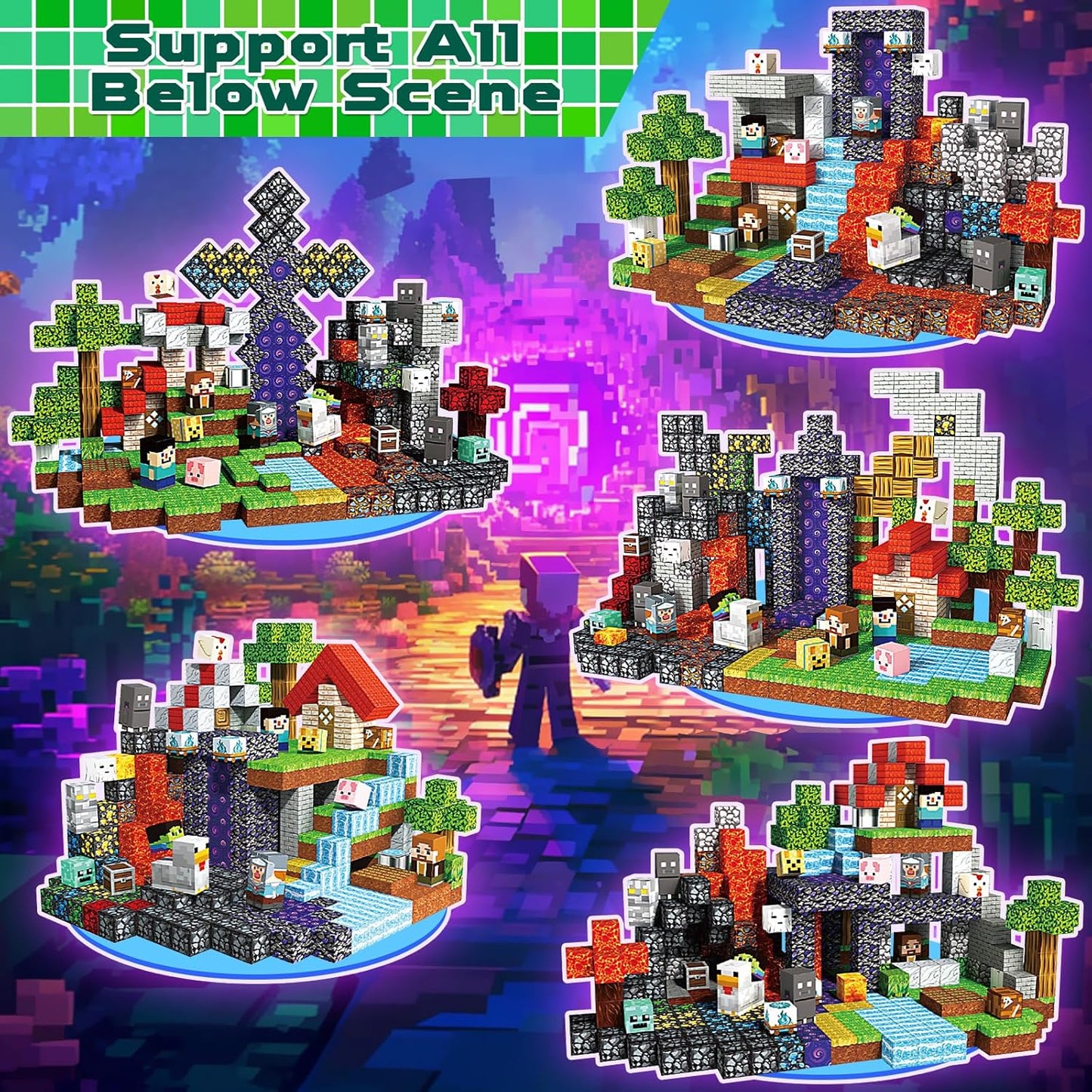 Magtribe™【Magic x Forest】Magnetic Building Blocks | 500 PCS | 0.8" | Adventure