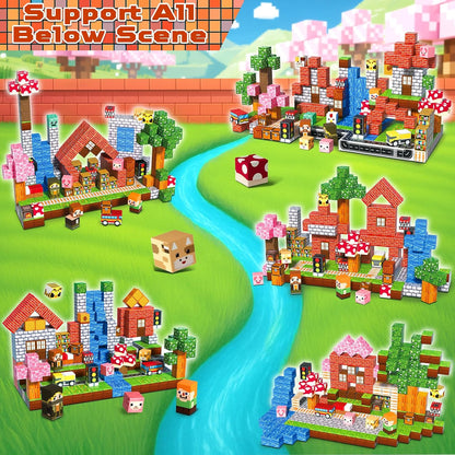 Magtribe™【Suburb City】Magnetic Building Blocks | 100-300 PCS | 0.8" | Village