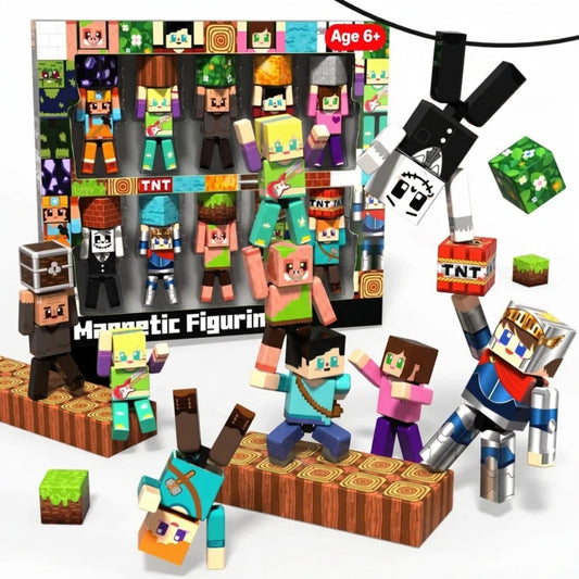 Magtribe™【Mini Nation】Magnetic Building Blocks | 10 PCS | 2.25" | Littleman