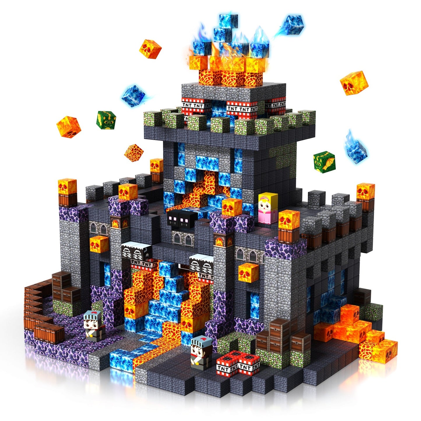 Magtribe™【Dark Realm】Magnetic Building Blocks | 100-150 PCS | 0.8" | Adventure