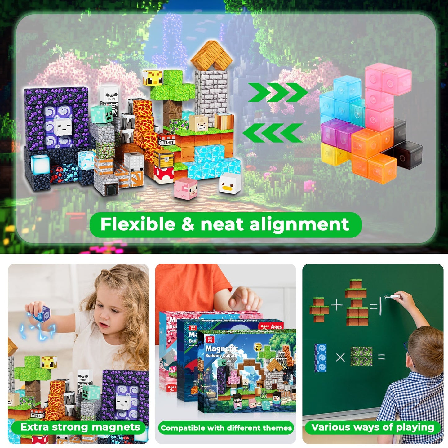 Magtribe™【Magic Portal】Magnetic Building Blocks | 150-300 PCS | 0.8" | Adventure