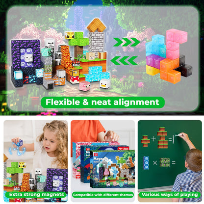 Magtribe™【Magic Portal】Magnetic Building Blocks | 150-300 PCS | 0.8" | Adventure