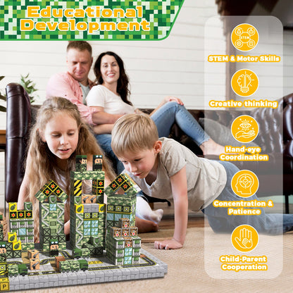 Magtribe™【Battle Ground】Magnetic Building Blocks | 100 PCS | 0.8" | Fiction