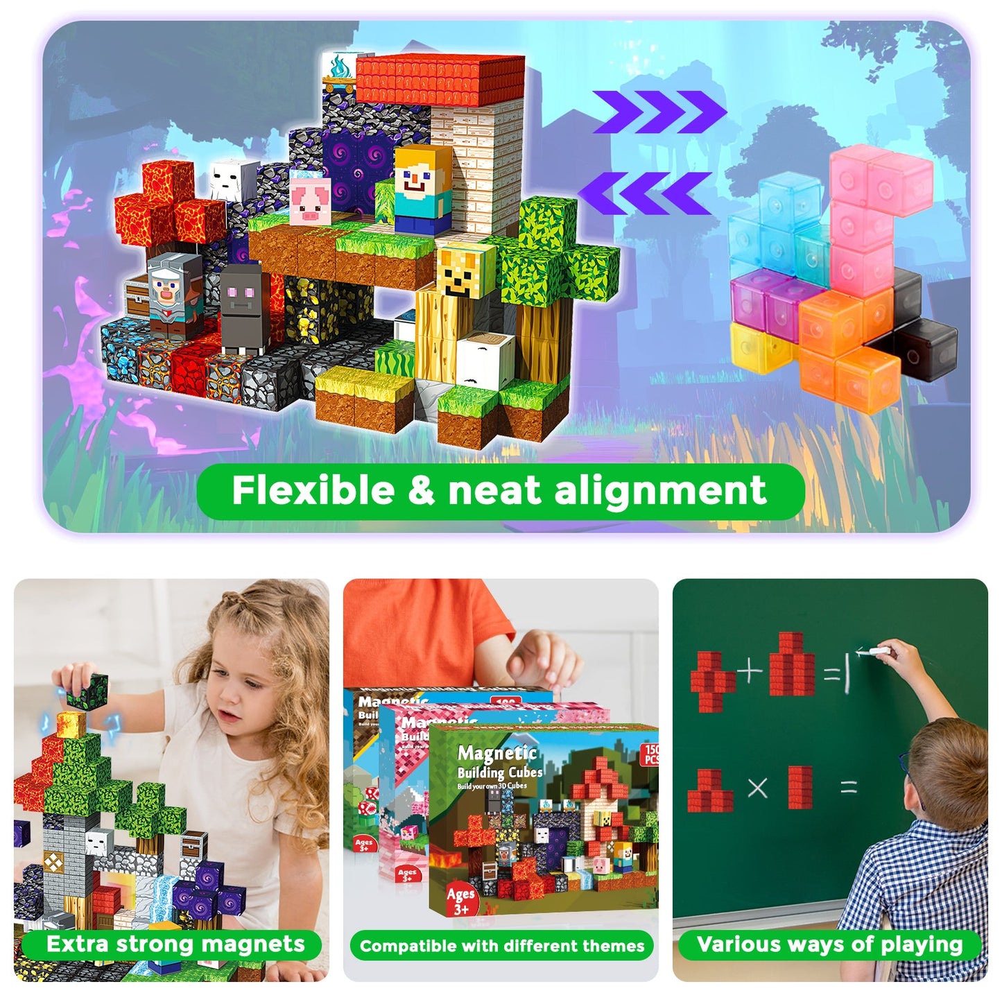 Magtribe™【Magic x Forest】Magnetic Building Blocks | 100-500 PCS | 0.8" | Adventure
