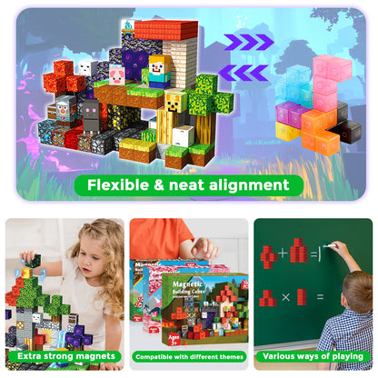 Magtribe™【Magic x Forest】Magnetic Building Blocks | 100-500 PCS | 0.8" | Adventure