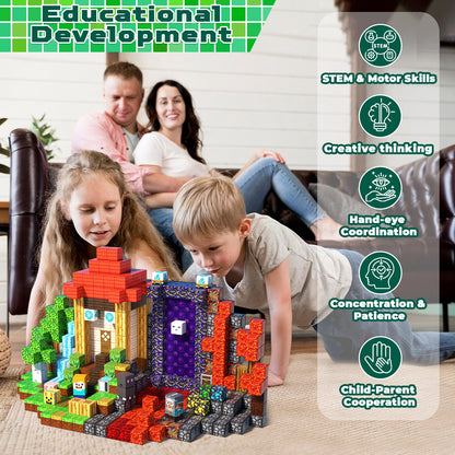 Magtribe™【Magic x Forest】Magnetic Building Blocks | 100-500 PCS | 0.8" | Adventure