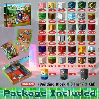 Magtribe™【Magic x Forest】Magnetic Building Blocks | 100-500 PCS | 0.8" | Adventure