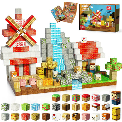 Magtribe™【Rural Farm】Magnetic Building Blocks | 120-150 PCS | 0.8" | Village