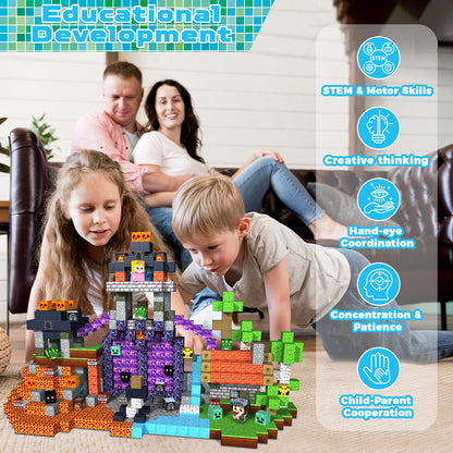 Magtribe™【Grass x Dark】Magnetic Building Blocks | 150 PCS | 0.8" | Adventure