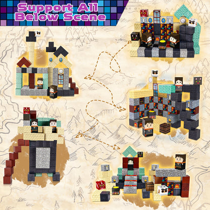 Magtribe™【Magic School】Magnetic Building Blocks | 100 PCS | 0.8" | Fiction