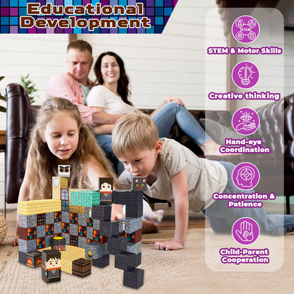 Magtribe™【Magic School】Magnetic Building Blocks | 100 PCS | 0.8" | Fiction