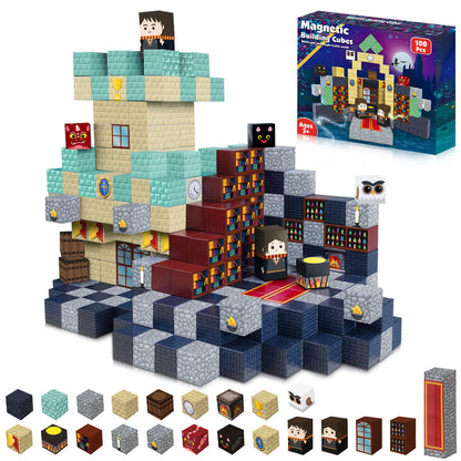 Magtribe™【Magic School】Magnetic Building Blocks | 100 PCS | 0.8" | Fiction