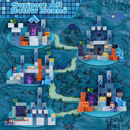 Magtribe™【Midnight Blue】Magnetic Building Blocks | 100 PCS | 0.8" | Castle