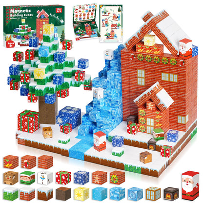 Magtribe™【Christmas Eve】Magnetic Building Blocks | 150 PCS | 0.8" | Village
