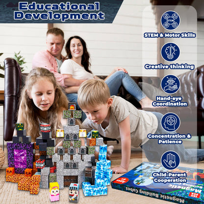 Magtribe™【Dark Realm】Magnetic Building Blocks | 100-150 PCS | 0.8" | Adventure