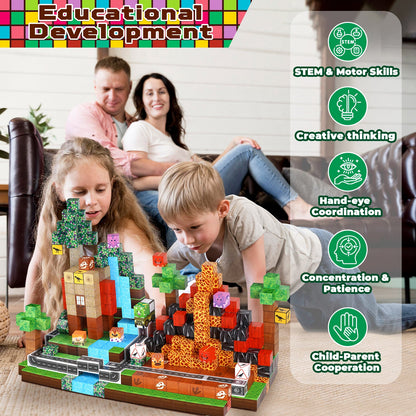 Magtribe™【Dinosaur Age】Magnetic Building Blocks | 100 PCS | 0.8" | Fiction