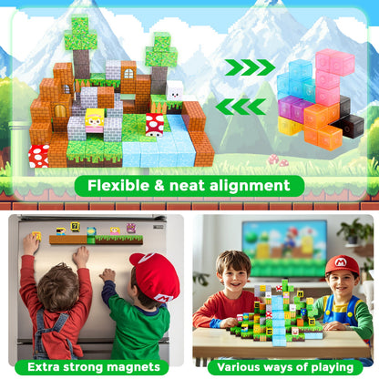 Magtribe™【Gaming Time】Magnetic Building Blocks | 100-150 PCS | 0.8" | Fiction