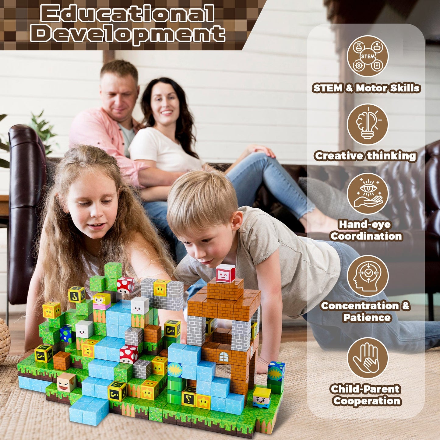 Magtribe™【Gaming Time】Magnetic Building Blocks | 100-150 PCS | 0.8" | Fiction