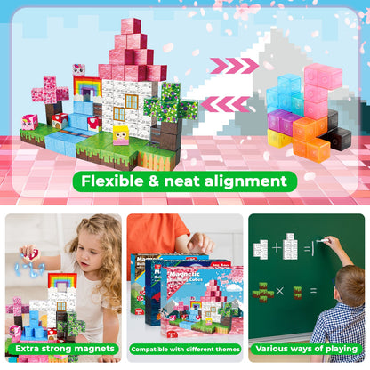 Magtribe™【Unicorn House】Magnetic Building Blocks | 100-150 PCS | 0.8" | Fiction