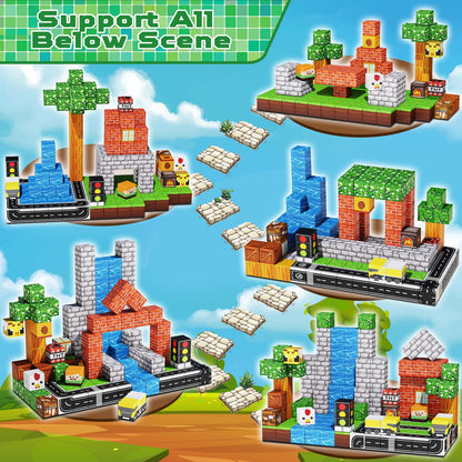 Magtribe™【Suburb City】Magnetic Building Blocks | 100-300 PCS | 0.8" | Village
