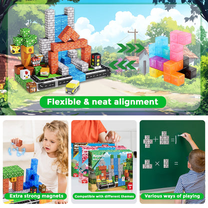 Magtribe™【Suburb City】Magnetic Building Blocks | 100-300 PCS | 0.8" | Village