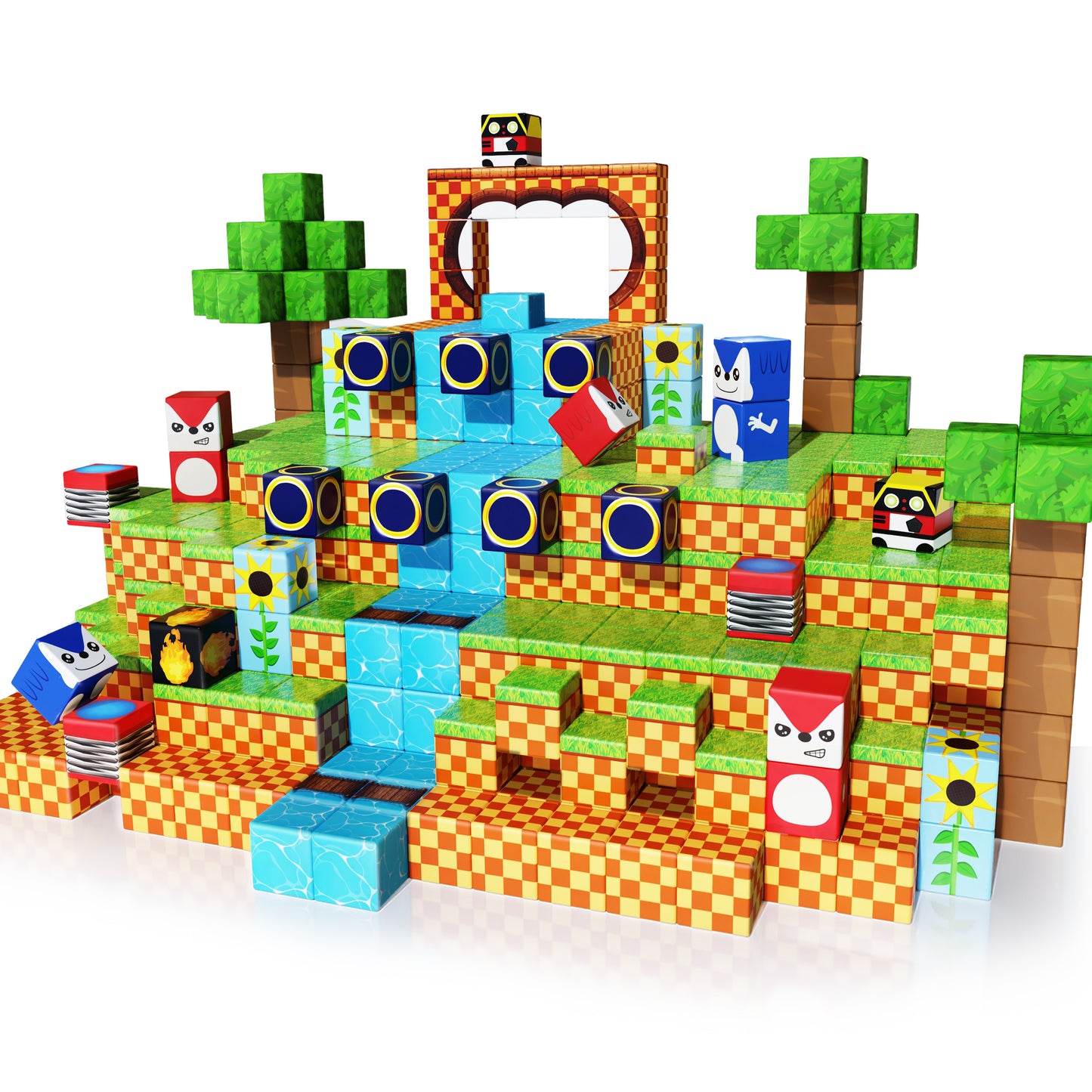 Magtribe™【Running Track】Magnetic Building Blocks | 100 PCS | 0.8" | Fiction