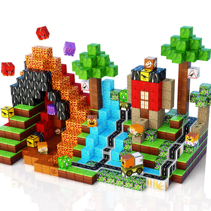 Magtribe™【Dinosaur Age】Magnetic Building Blocks | 100 PCS | 0.8" | Fiction