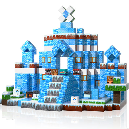 Magtribe™【Frost Zone】Magnetic Building Blocks | 100-150 PCS | 0.8" | Village